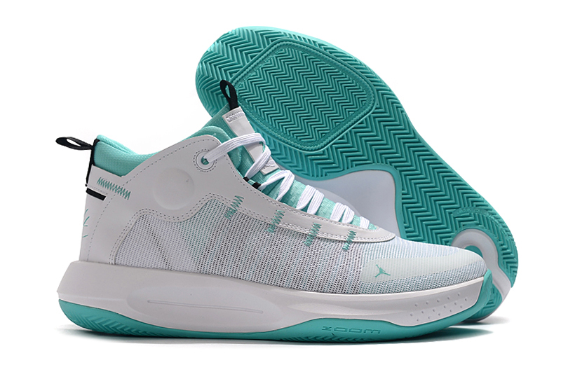 Air Jordan 34 Simple White Jade Blue Shoes